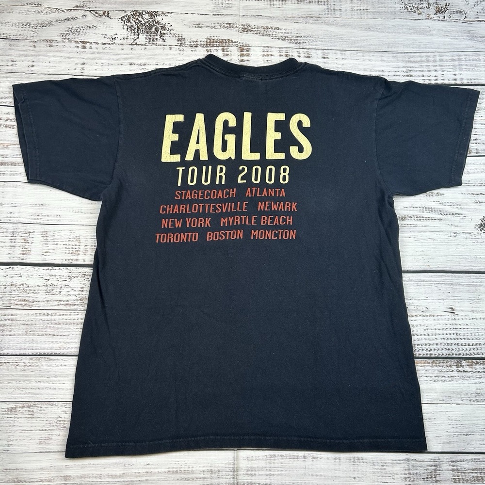 THE EAGLES Band HOTEL CALIFORNIA 08-09 Tour T Shirt Sz L Anvil Concert 2008 2009 - Picture 6 of 6